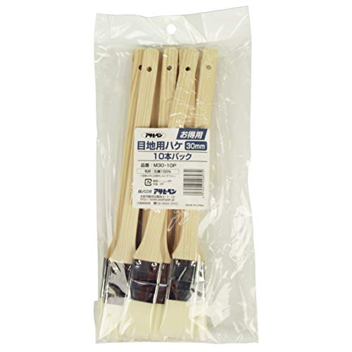 アサヒペン 刷毛 お得用目地用刷毛 10本パック 30mm m30-10P 水性塗料 油性塗料 兼用