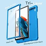 JETech Kids Case for Samsung Galaxy Tab A8 10.5-Inch 2022 (SM-X200/X205/X207) with Built-in Screen Protector, Shockproof Full-Body Handle Stand Tablet Protective Cover (Blue) - Image 5