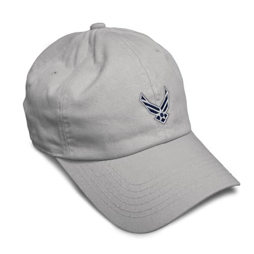 Image of Speedy Pros Soft Baseball Hat Embroidered Dad Hat Air Force Emblem Embroidery Men & Ladies Baseball Cap Cotton