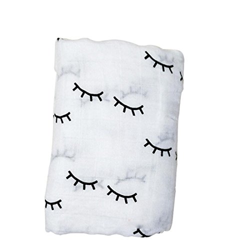 Serviette de bain bébé et grande couverture d'emmaillotage en coton