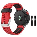⭐【Material perfecto y tamaño】: silicona suave con acabado suave para un aspecto deportivo. Cómodo y duradero. correas para garmin forerunner 235" Se adapta a muñecas de 5.11"-8.46"(130mm- 215mm)