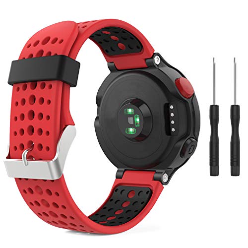 kitway Bracciale per Forerunner 235, Ricambio Sportivo Cinturino Morbido Silicone Cinturino da Polso Fascia per Forerunner 235/220/230/620/630/735XT Smart Watch