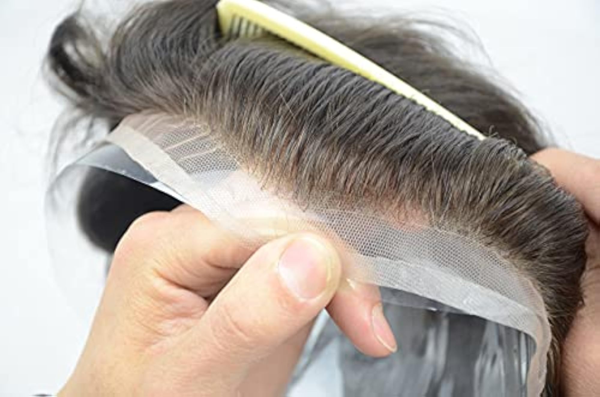 Men's Human Hair System Toupee, 100% European Hair