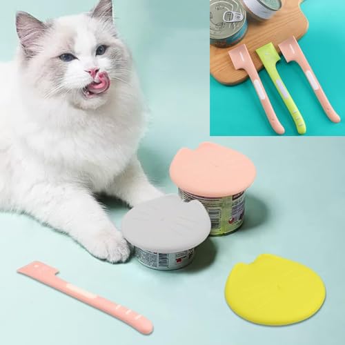 RUIENGCOMM 6Pcs Pet Cat Dog Feeding Can Covers - Silicone Lids for Food Tins - Pet Supplies Set - Image 5