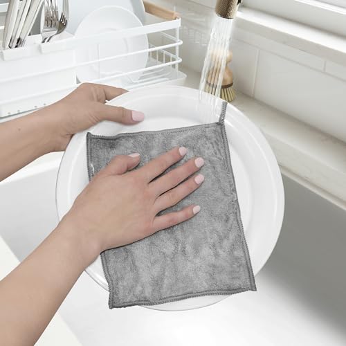 Oggi 8881.10 Bambou Odor-Free Kitchen Washcloths - Natural Kitchen Dish Cloths thumb #2