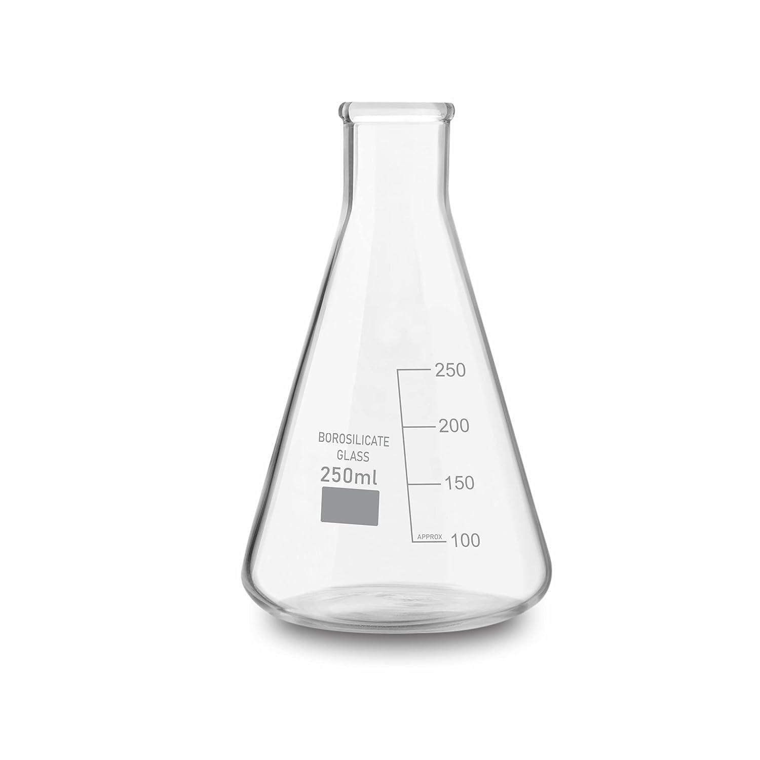 RAWAL'S Borosilicate Glass Conical Flask, 250ml Capacity, Narrow Mouth, Transparent Design - Ideal for School & College Chemistry Laboratories, Scientific Research, and Laboratory Use-picture-21