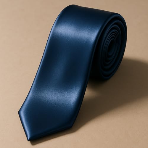 Image of SOFTSTYLE Premium Satin Necktie For Men | Wrinkle-Free | Ofice, Party & Wedding