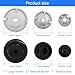 4 Pcs Gas Stove Burner Caps, Metal Cooktop Burner Cap and Burner Head Replacement Kit, Cooker Hat Set, Suitable for Most Gas Stove Burners, 1 Large, 1 Small and 2 Middle