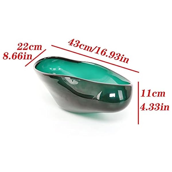 Fruit mand Eenvoudige moderne kunstplaat verdikt glazen snackkom handgemaakte decoratieve fruitkom multifunctionele plaat Fruithouder voor keuken