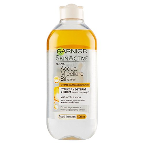 Garnier Acqua Micellare Bifase Efficace sul Trucco Waterproof - 400 ml
