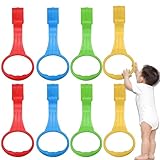 FOORAINDA Paquete de 8 anillos de dominadas para bebé, para parque infantil y cuna