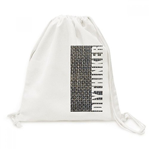 Toile Drawstring Backpack voyage sac cordon jean pour les affaires quotidiennes