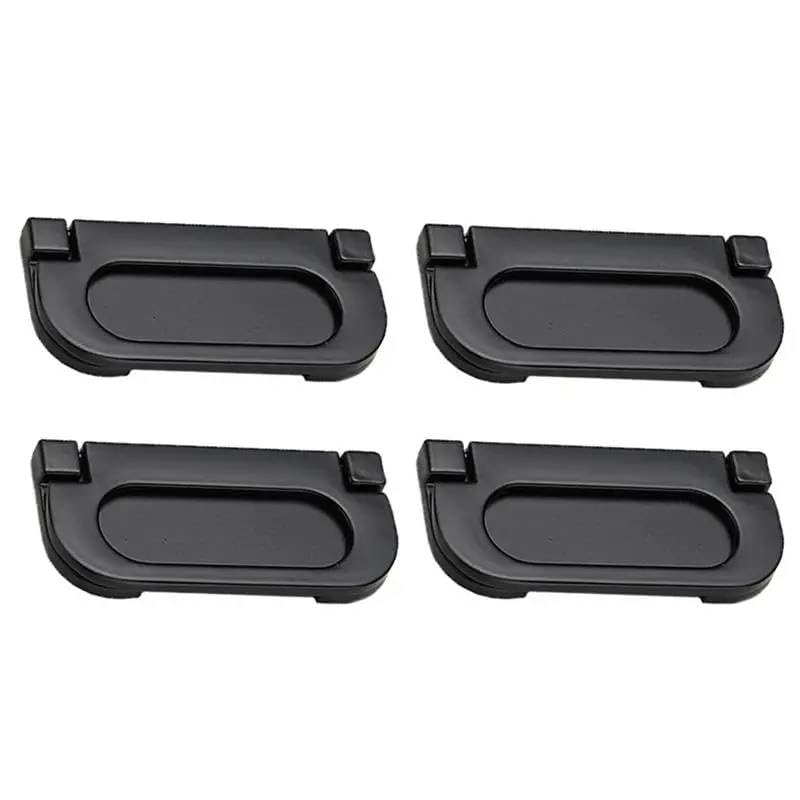Flush Mount Cabinet & Drawer Ring Pull Handles (Set of 4) - Easy Grip Recessed Design for Modern Furniture-image-39