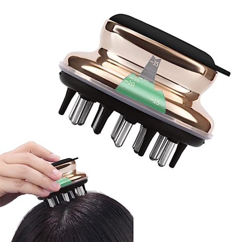 JIAMIAN Applicatore Di Siero Per La Crescita Dei Capelli, Scalp Massagers, Pettine Liquido, Spazzole Per Capelli, Cura Dei Capelli Del Cuoio Capelluto Pettine (Golden)