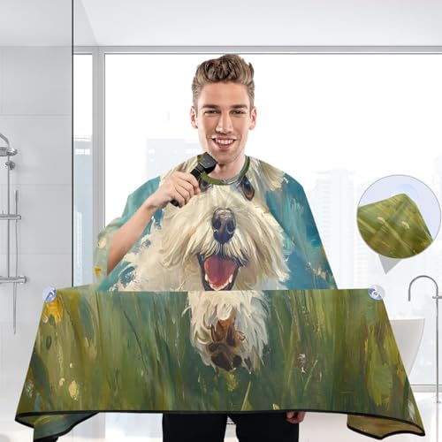 Capa de barbería impermeable ajustable para hombres miniatura 6