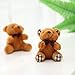 GK-O Cute Bear Animal Plush Doll Hanging Keychain Phone Pendant Bag Keyring Small 10CM (Brown Plaid)