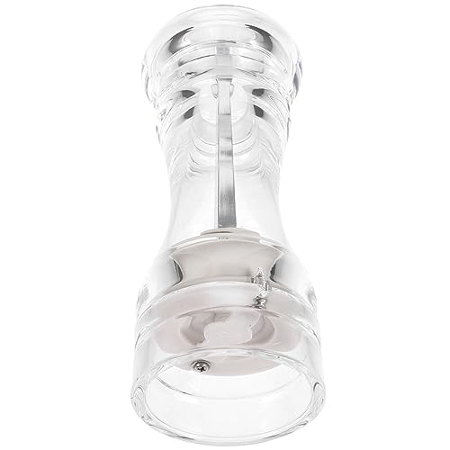 COLLBATH Acrylic Grinder Manual Pepper Portable Salt Hand Tool Spices Shakers Kitchen Gadget Food Storage Jars Refillable Pepper Mill Powder Shaker Bottle Flour Shaker Tools Stainless Steel