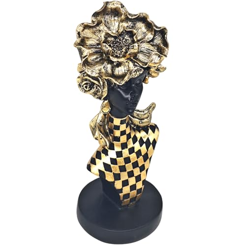 Estatua Africana de Mujer en Resina de 11.7 pulgadas miniatura 3