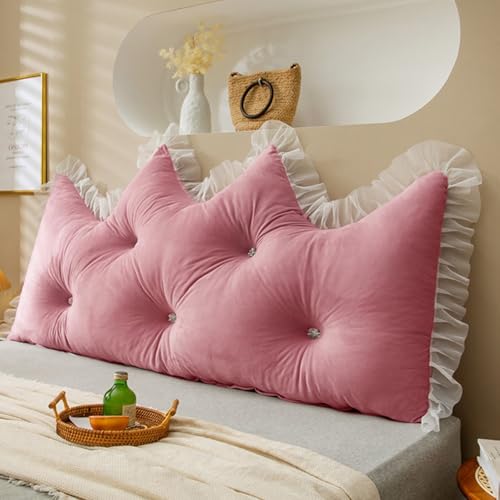 Almohada grande y suave para cabecera de lectura, sofá y respaldo de cama, cojín para adultos, para cama Queen, King, Twin/Full (120 x 80 x 15 cm)