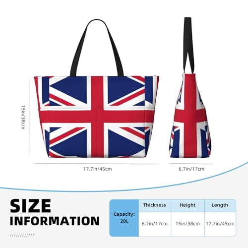 Sac à bandoulière noir étanche imprimé Union Jack taille unique
