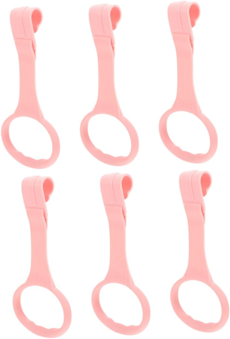 6Pcs Pull Rings for Playpen Crib Boy Girl Standing and Walking Training Aid Safety Handles for Boy Girl Balance and Portable and Foldable Design for Home and Outdoor Use