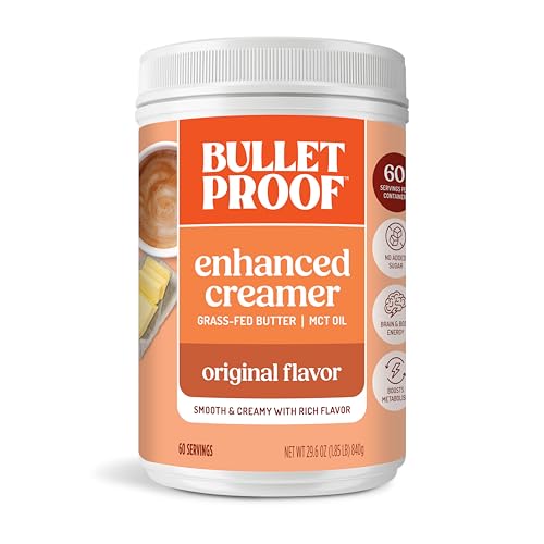 Image of Bulletproof Original Creamer, Keto Coffee Creamer with MCT Oil and Grass-Fed Butter, Value Size, No Added Sugar, 29.6 Ounces