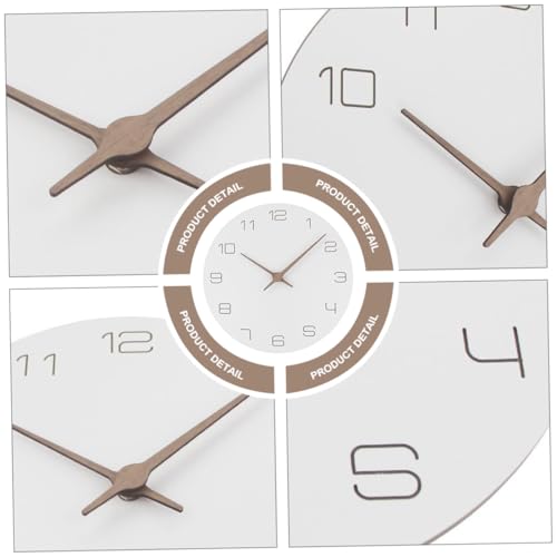 Horloge murale en bois decorative avec mecanisme silencieux pour maison - 4