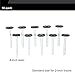 ABN Quiet Garage Door Rollers Nylon Door Wheels Replacement Garage Roller, Black 2in 13 Ball Bearing 4in Stem 10pk