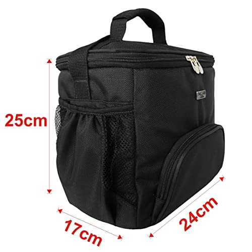 Bolsa Térmica Fitness Preta com Divisória Marmita Dieta 10 Litros CK Presentes…