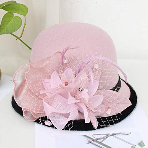 Tea Party Hat For Women, Women's Church Bucket Hats Fascinator Floral Tea Party Wedding Bucket Hat Wide Brim Sun Hat #TOP1