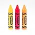 Lip Smacker Crayola Crayon Flavored Lip Balm - Moisturizing, Soothing Trio Banana Mania, Pink Sherbert, Outrageous Orange