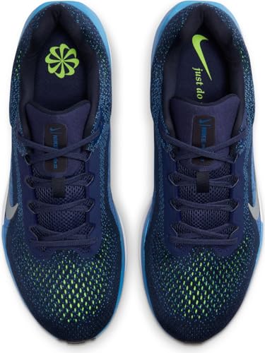 Nike Winflo 11 Men's Road Running Shoes (FJ9509-400, Midnight Navy/Star Blue/Dark Obsidian) Size 114