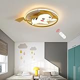 Plafonnier LED lampe de La Chambre des enfants créative avec télécommande, dessin Pokémon plafonnier dimmable LED, Ø50CM, applique murale moderne de décoration intérieure de chambre de bébé, 2730LM