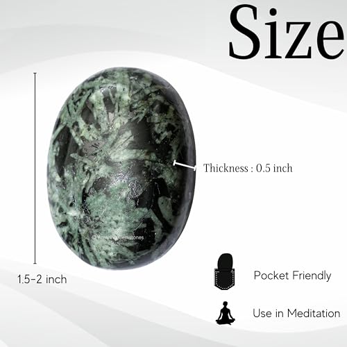 Image of Amazing Gemstone Flower Stone Crystals and Healing Stones - Large Palm Stone Crystals Piedra - Crystal for Good Luck,Balanced Positive Energy,Meditation - Unique Stocking Stuffers and Birthday Gifts
