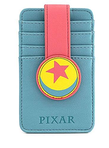 Loungefly x Disney Pixar Up Card Holder Art Inspired Wallet with Up Characters, Vegan Leather, 5.25 Inches