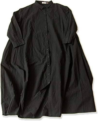 Amazon Co Jp ディージーワイ D G Y ワイドワンピース ゆったり広めのワイドロングワンピース 長袖 フレア 前開き 襟付き マキシ丈 レディース ナチュラル 大人カジュアル 秋 冬 晩夏 初秋 D G Y ディージーワイ Dgy フレアワンピース M ブラック 99 服