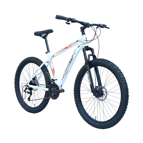 Image of CROW - Atom PRO 21 Speed Gear Cycle | 26 inch T Cycle for Boys 12 to 15 Years | Bicycle for Men Adult | Mountain Bike with Front Suspension & Dual Disc Brakes| Unisex 26 INCH MTB Cycle for Men