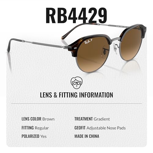 Ray-Ban RB4429 Square-Round Shaped Sunglasses for Men & Women with Official RAYBAN Eyewear Kit4