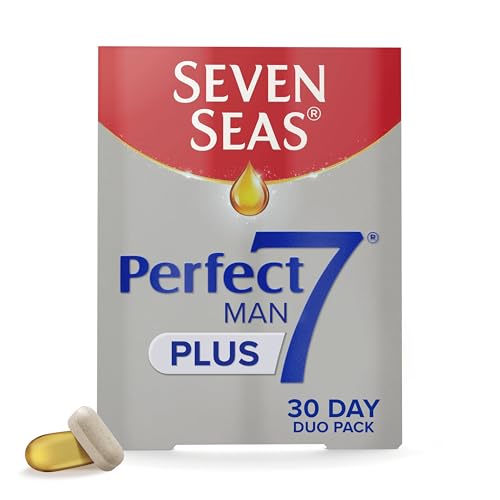 Seven Seas Perfect7 Man Plus, Multivitamin With Omega-3 And Vitamin D For Men’s Health Support1-7, 30 Tablets plus 30 Capsules, 1 Month Supply