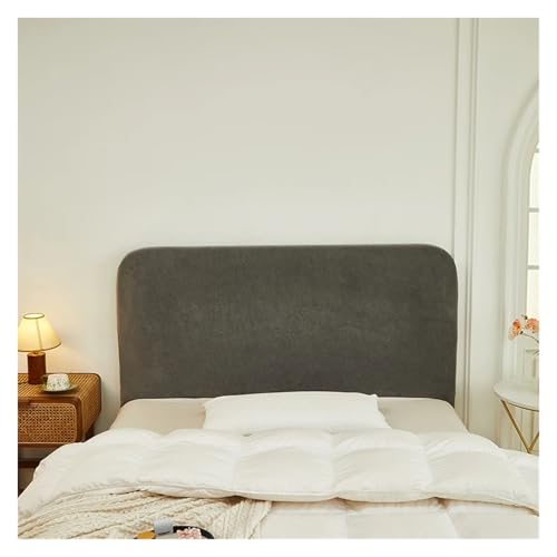 QAZWZG 1 Funda elástica for cabecera de Cama, Suave y fácil Limpiar para Cama(Dark Grey,120cm)