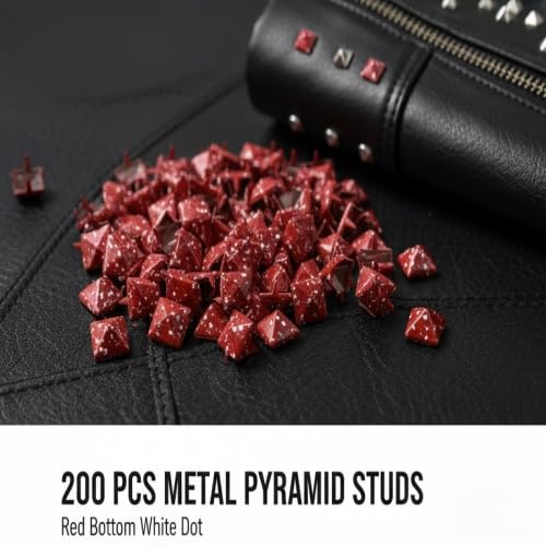 Amazon.com: HEEPDD 200 Pcs Four Jaw Rivets, 9mm Metal Pyramid