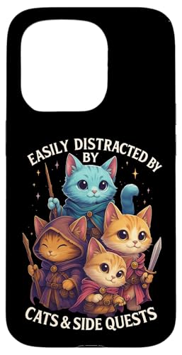Cats Side Quest Disturted  ʔ ȃ[A X}zP[X iPhone 15 Pro p