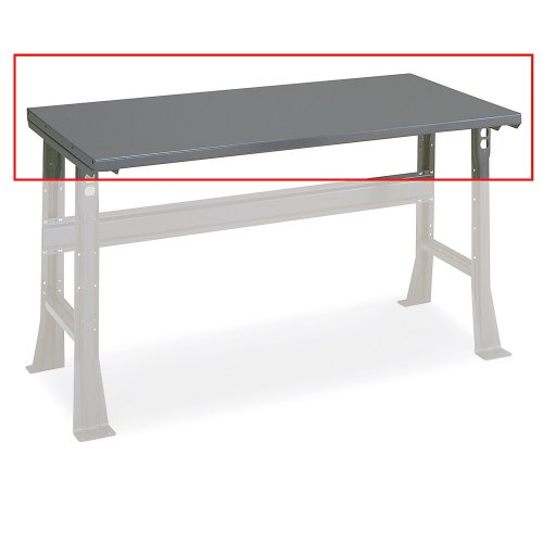 Edsal 5301TA Steel Work Bench Top, 48" Width x 1" Height x 30" Depth, Gray