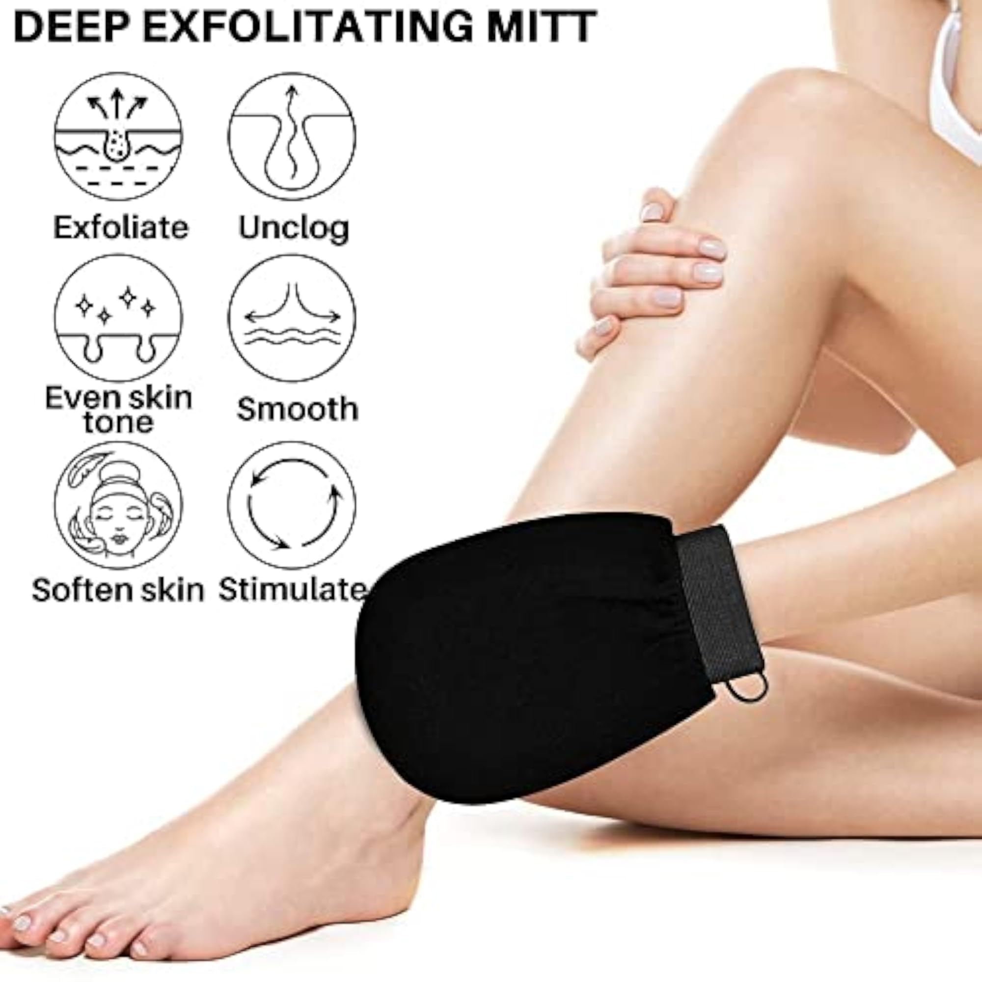 Dead Skin Gloves for Bath Scrub Glove, Body Exfoliator