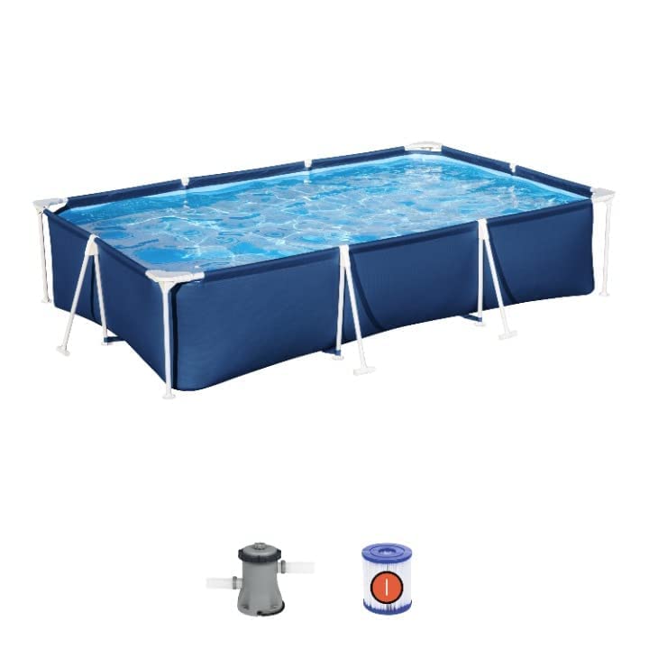 FunZone 56411 Above Ground Pool Set 3.00 m x 2.01 m x 66 cm for Kids and Adults-picture-29
