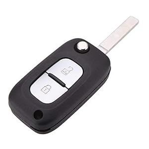 KATUR Opvouwbare afstandsbediening sleutelloze auto sleutelhoesje voor Renault Clio Megane Kangoo Modus 2 Knop Uncut Blade Auto sleutel Shell Flip Fob Auto Cover