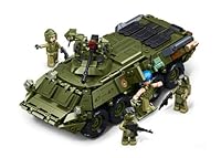Sluban BTR-80AS IFV Militärfahrzeug Modellbausatz, 1/35 Maßstab, 619 Teile, 22,3 cm, 2-in-1 Modell