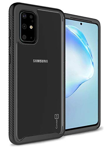 CoverON Heavy Duty Full Body EOS Series for Samsung Galaxy S20 Plus Case - Clear (Black)
