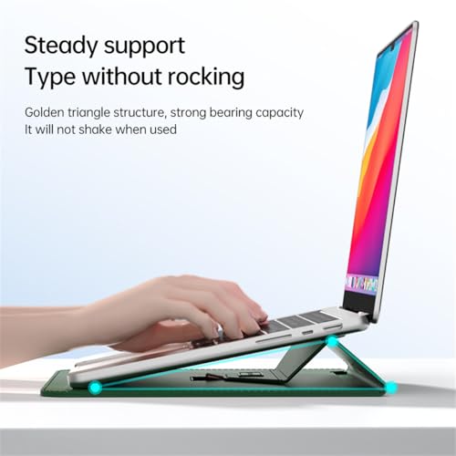 Funda de piel para MacBook Pro 13 A2159 marrón con soporte elegante 3