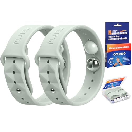 Image of Motion Sickness Bracelets for Adults & Kids Sea Sickness Wristbands for Travel Anti Nausea Bands for Motion & Morning Sickness Relief for Pregnant Women-Ideal for Car Air Cruise Travel-Green